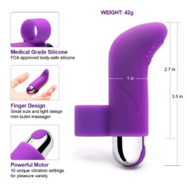 Mini Finger G-Spot Bullet Vibrator – Purple