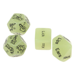 Set of 4 Glow in The Dark Couples Love Sex Position Dice