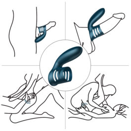 Boss Tripple Vibrating Penis Ring and Clit Stimulator