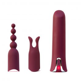 Angled Tip Bullet Vibrator with Adaptors