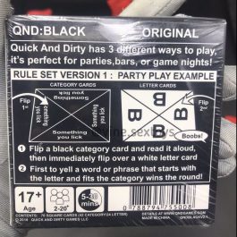 Quick And Dirty – an Offensively Fun Party Game!