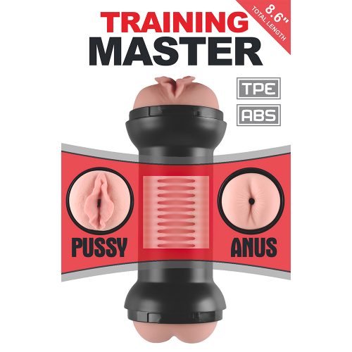 Training Master Double Side Stroker Masturbator Pussy and Anus