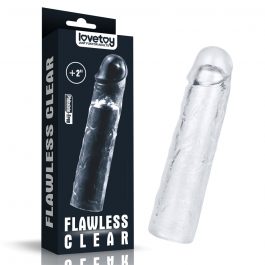 Flawless Clear Penis Sleeve Add 2”