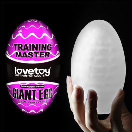 Lovetoy Giant Egg Pocket Pussy Male Masturbator Climax Spirals Edition – Purple