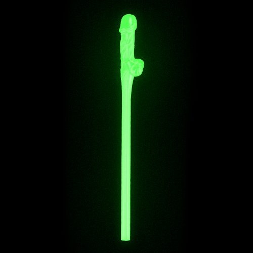 Glow in the Dark Willy Straws – Pack of 9