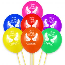 Super Dick Forever Bachelorette Balloons (Pack of 7)