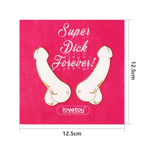 Super Dick Forever Bachelorette Paper Napkins (Pack of 10)