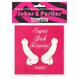 Super Dick Forever Bachelorette Paper Napkins (Pack of 10)